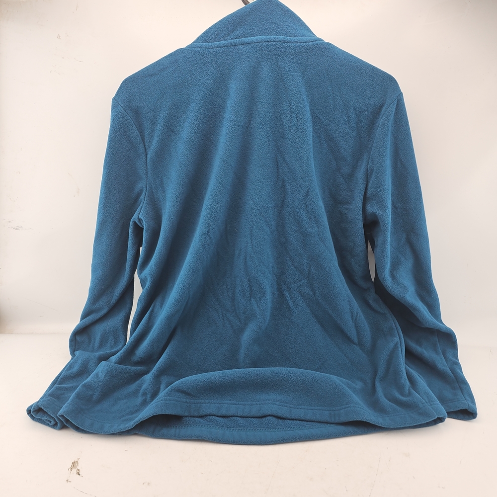 Duluth Trading Co Blue Fleece Pullover with Yellow Accents - Picture 3 of 4